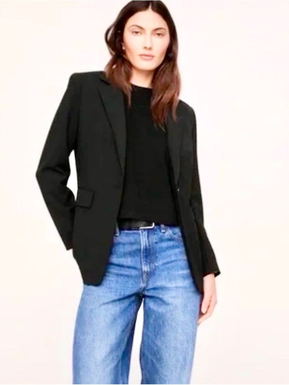 Banana Republic Black Wool Single Breasted Classic Blazer Size 2